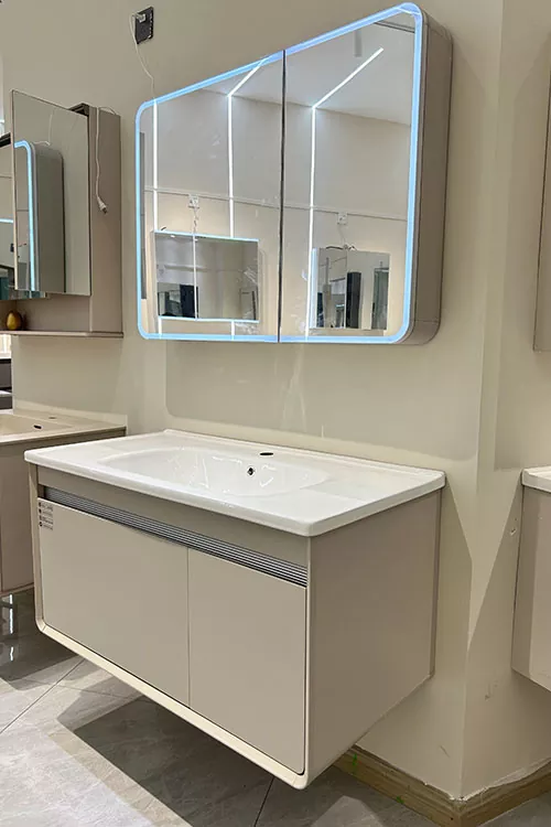 Modern Minimalist PVC Bathroom Vanity