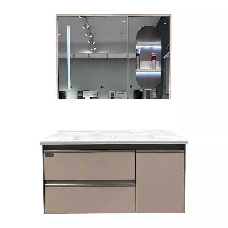 Moderner Badezimmer-Waschtisch aus mehrschichtigem Massivholz